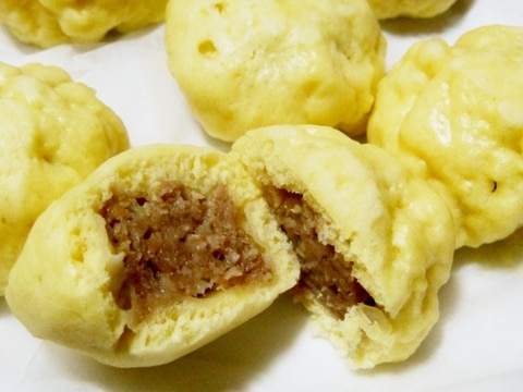 HMで簡単♪焼売リメイク肉まん